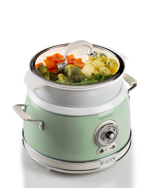 COOKER & SLOW COOKER OREZ 2904, verde, 3.5 l, Vintage - ARIETE - Image 1
