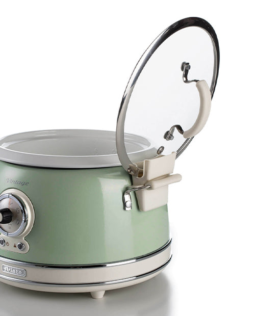 COOKER & SLOW COOKER OREZ 2904, verde, 3.5 l, Vintage - ARIETE - Image 4