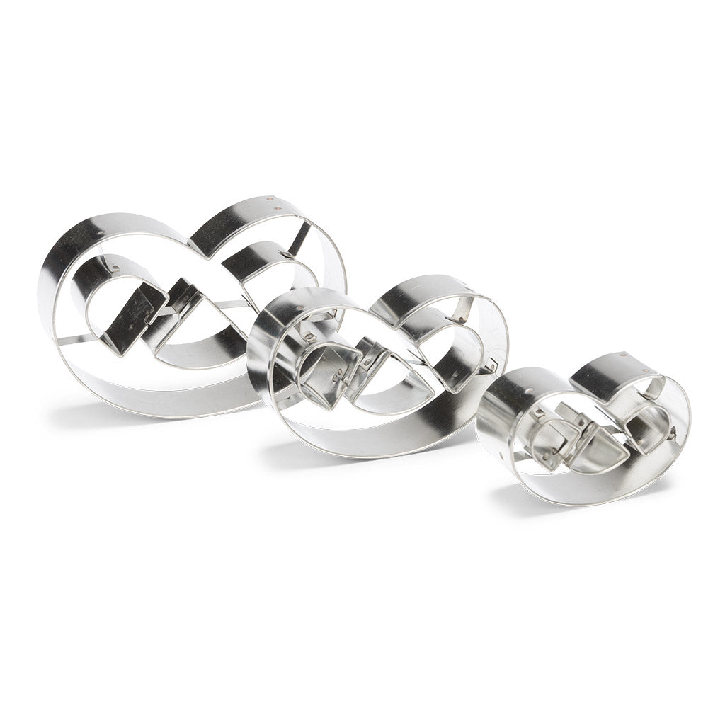 Set 3 forme de pretzel, inox - PATISSE