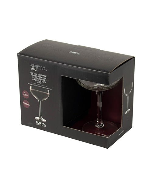 Set de 2 pahare pentru cocktail, 300 ml, sticla, colectia Optic - SIMONA'S COOKSHOP - Image 4