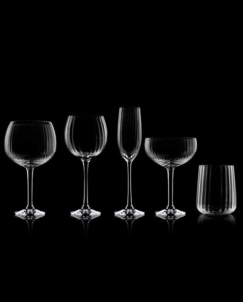 Set de 2 pahare pentru cocktail, 300 ml, sticla, colectia Optic - SIMONA'S COOKSHOP - Image 3