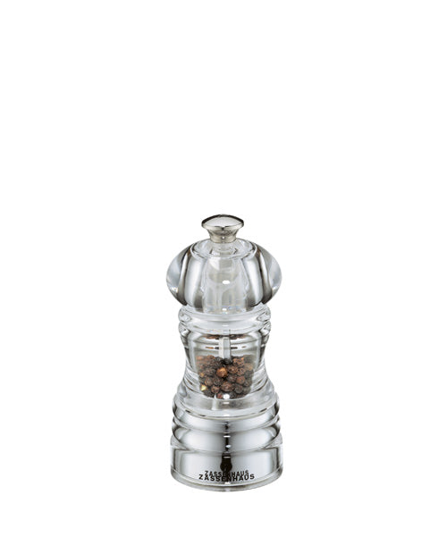 Rasnita pentru piper, 12 cm, transparent, acril, colectia Berlin - ZASSENHAUS