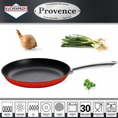 Tigaie din fonta, 20 cm, rosie, colectia Provence - KUCHENPROFI - Image 1