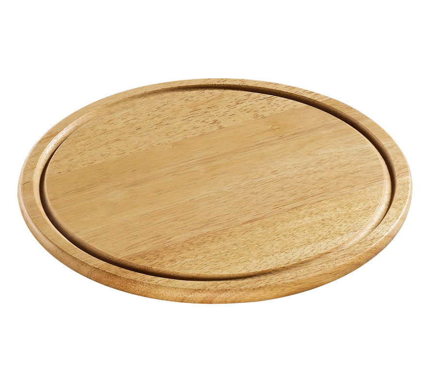 Platou pentru branzeturi sau friptura, lemn de cauciuc, 30 cm - ZASSENHAUS