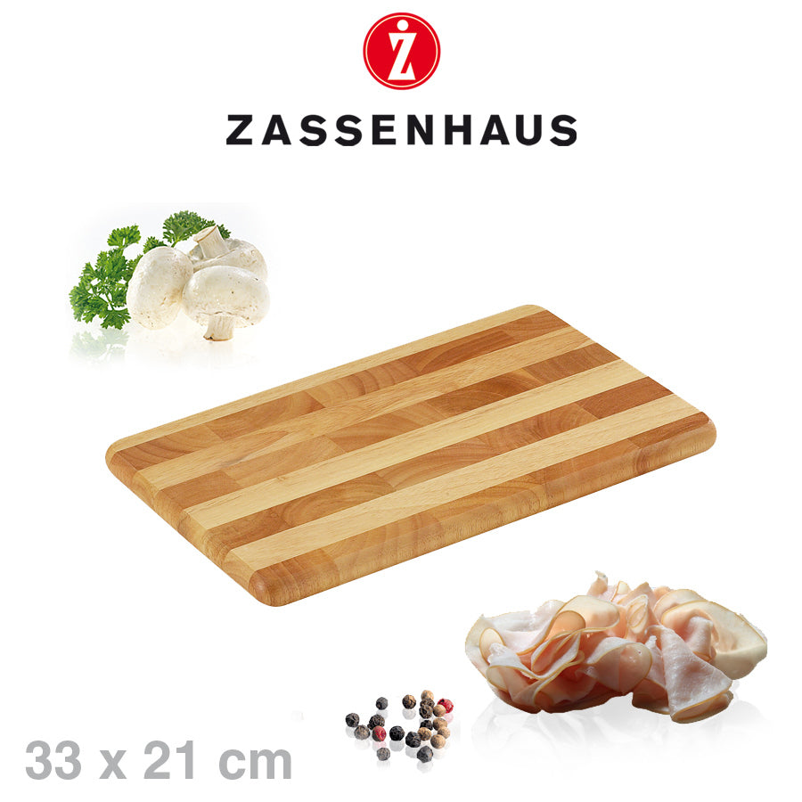 Tocator din lemn de arbore de cauciuc, 33 x 21 cm - ZASSENHAUS - Image 2