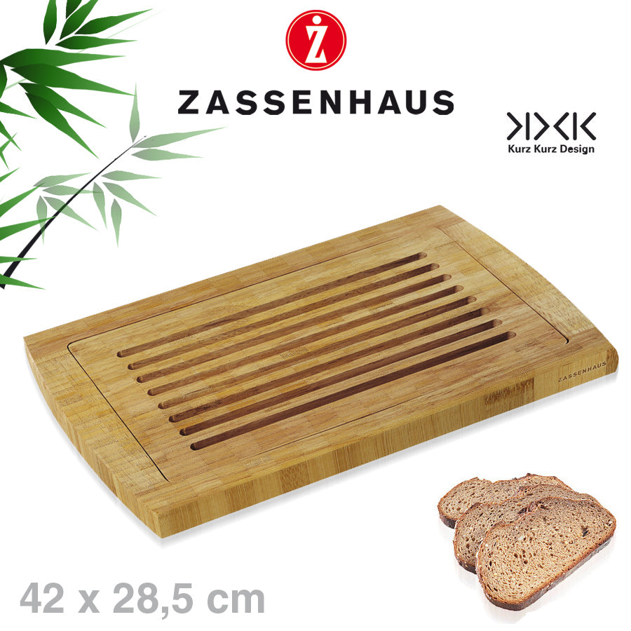 Tocator pentru paine, lemn de bambus, 42x28 cm - ZASSENHAUS - Image 1