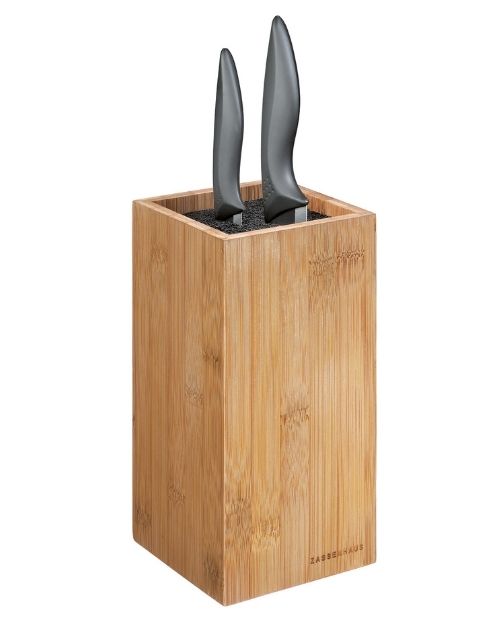 Bloc vertical pentru cutite, din lemn de bambus, cu insertie de peri - ZASSENHAUS - Image 1