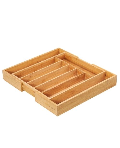Cutie extensibila pentru organizarea tacamurilor, bambus, 40 x 34 cm - ZASSENHAUS