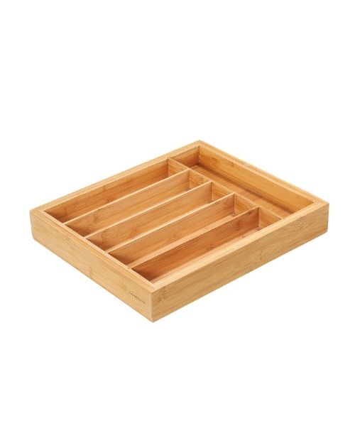 Cutie extensibila pentru organizarea tacamurilor, bambus, 40 x 34 cm - ZASSENHAUS - Image 1