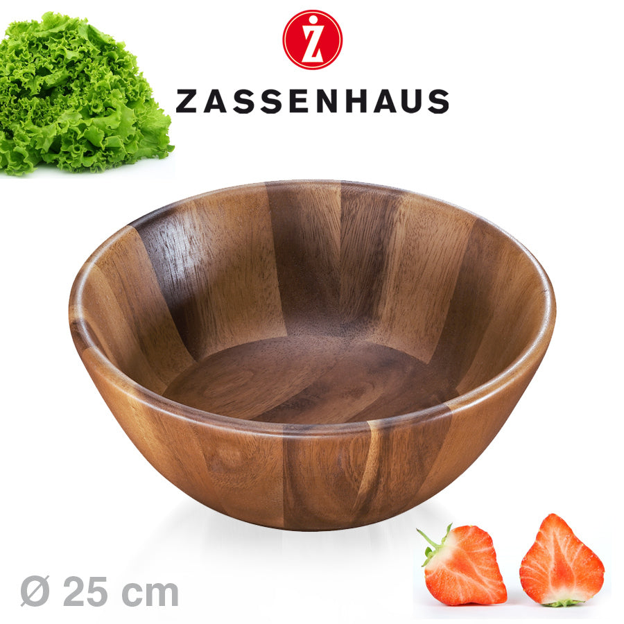 Bol pentru salata si fructe, lemn de acacia, 25 cm - ZASSENHAUS - Image 1