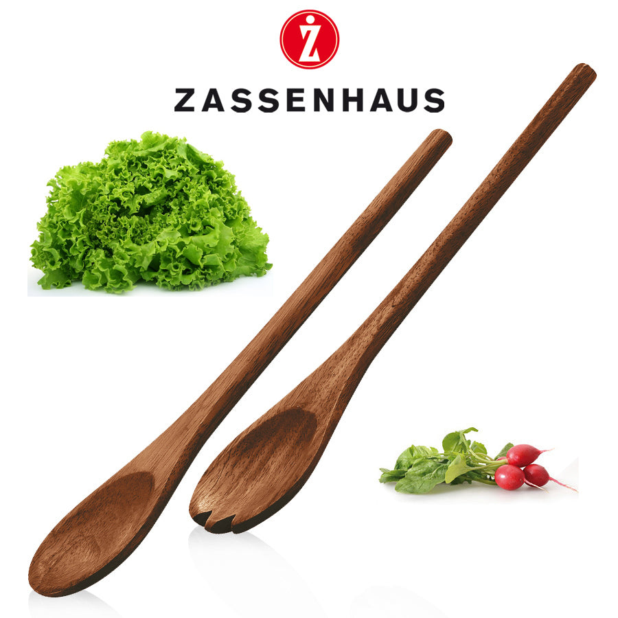 Set pentru servirea salatei, lemn de acacia, 36 cm - ZASSENHAUS - Image 2