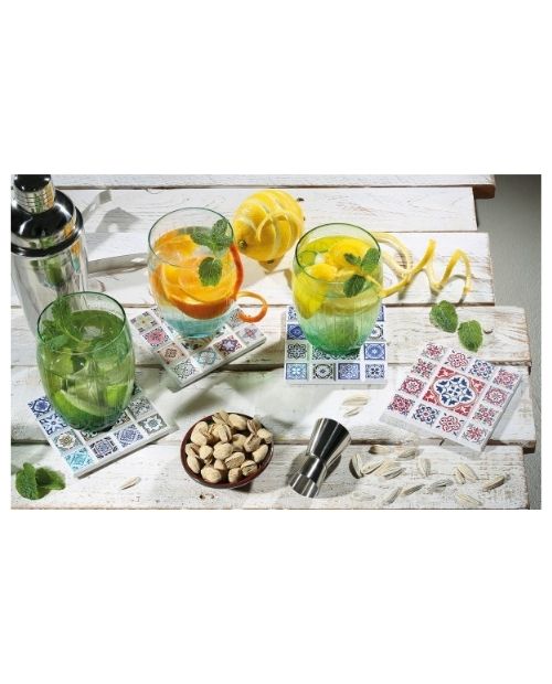 Suport ceramic pentru pahare, multicolor, 11 cm, Marrakesch - ZASSENHAUS - Image 2