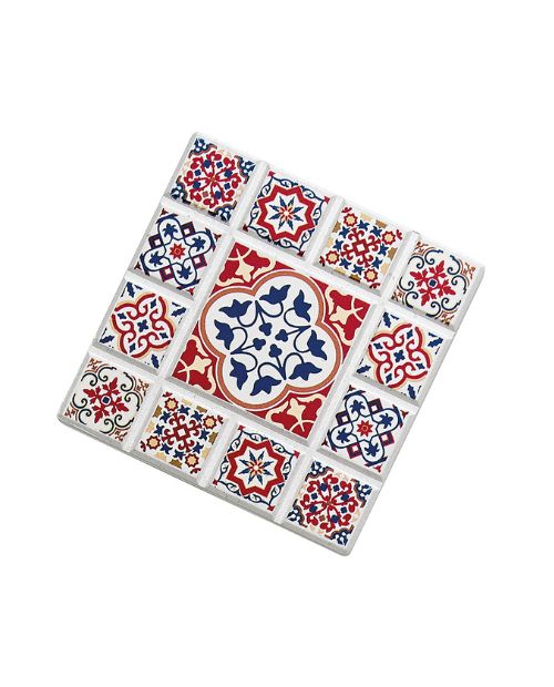 Suport ceramic pentru pahare, rosu, 11 cm, Marrakesch - ZASSENHAUS - Image 2