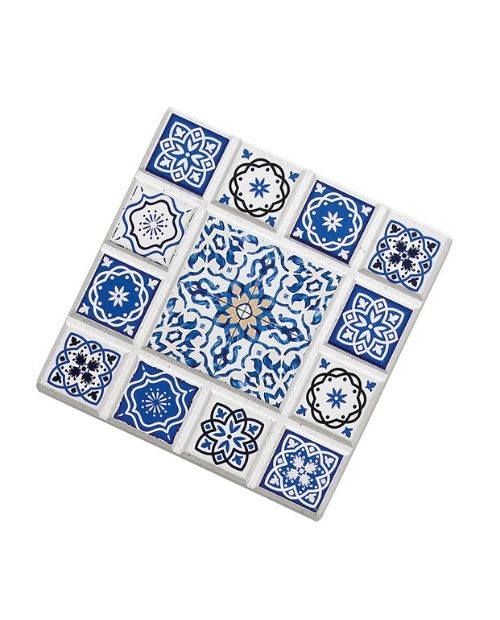 Suport ceramic pentru pahare, albastru, 11 cm, Marrakesch - ZASSENHAUS - Image 2