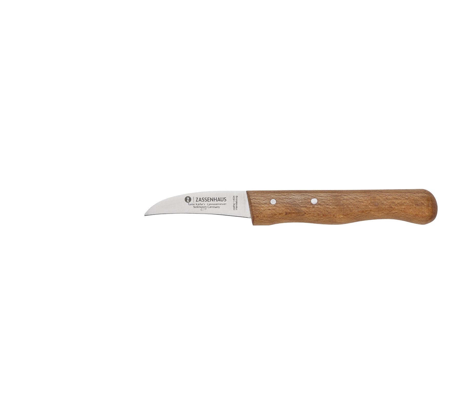 Cutit pentru decojire, inox si lemn de fag- ZASSENHAUS
