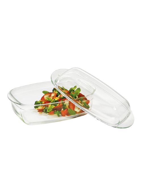 Vas dreptunghiular cu capac, sticla, 32 cm, Alsace - KUCHENPROFI - Image 1