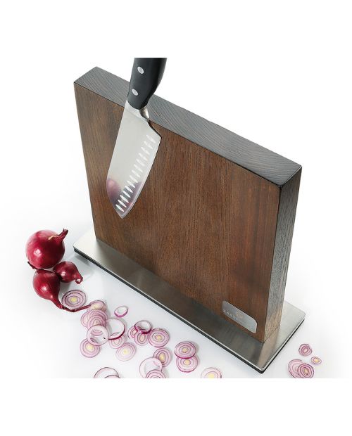Bloc magnetic pentru cutite, lemn de frasin si otel inoxidabil - ZASSENHAUS - Image 2
