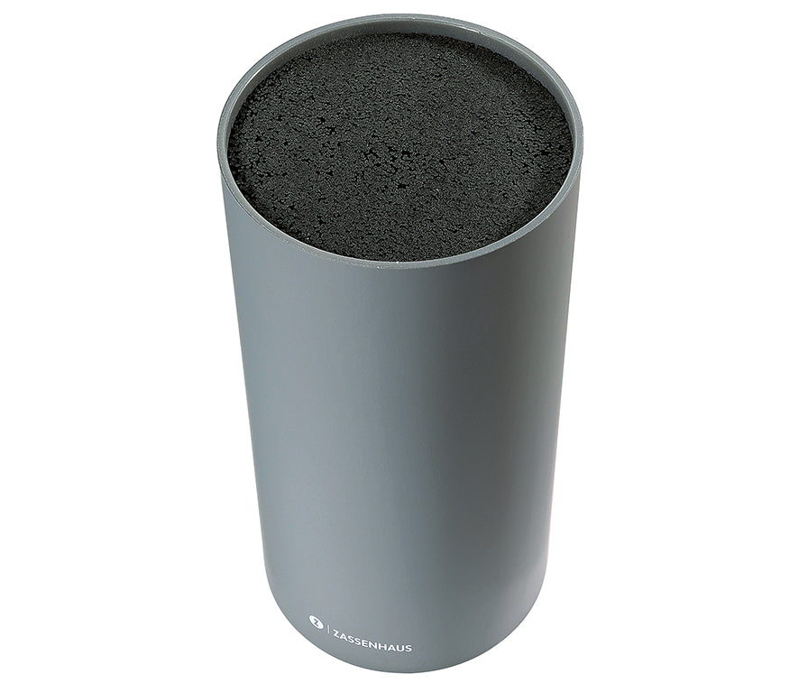 Bloc vertical pentru cutite, rotund, gri  - ZASSENHAUS