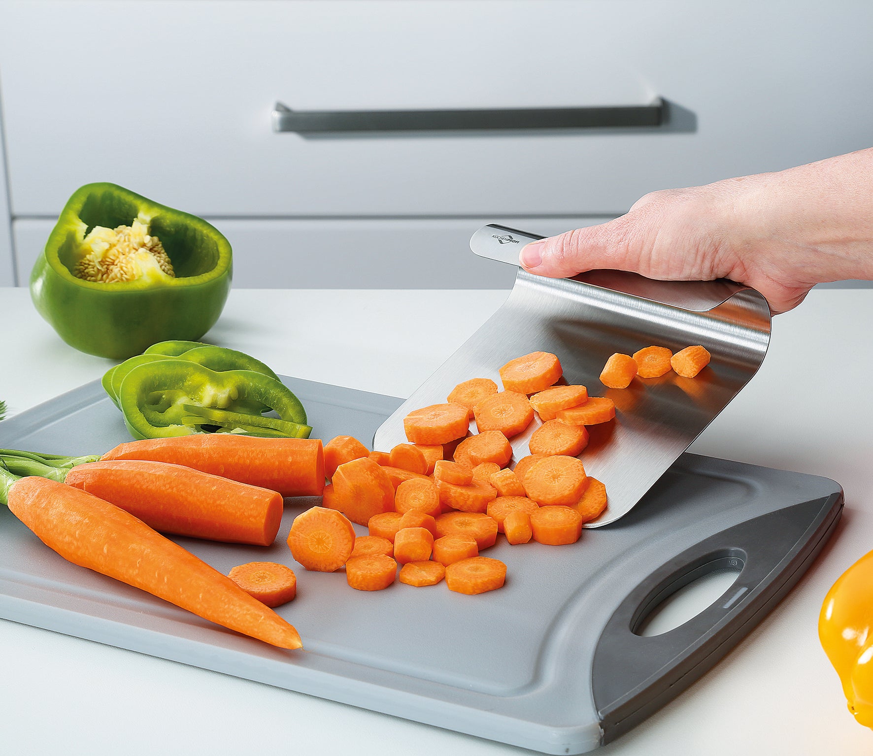 Racleta pentru aluat, inox, 14,3cm - KUCHENPROFI - Image 3