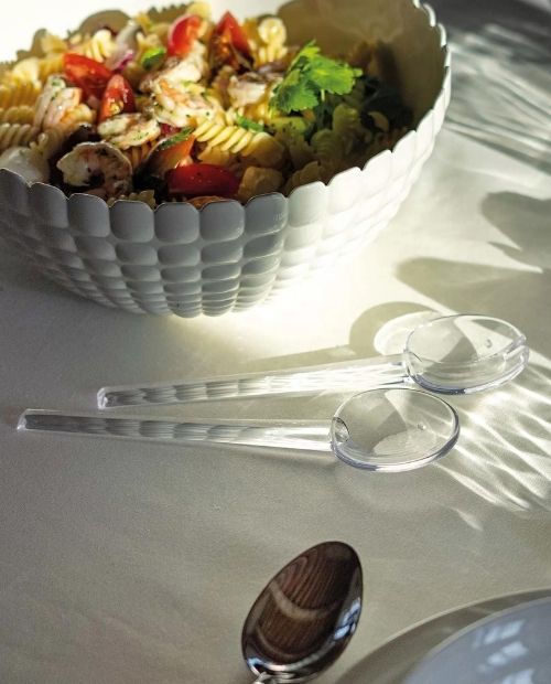 Set pentru servirea salatei, 2 tacamuri, transparent, 20 cm - GUZZINI - Image 2