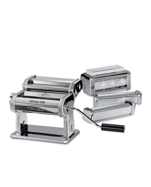 Set masina de paste cu accesorii, otel inoxidabil, Classic Vitale 150 - KUCHENPROFI, Germania