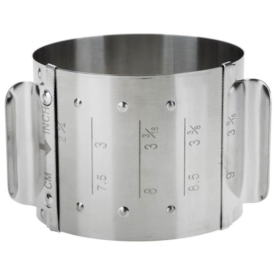 Inel pentru desert/aperitive, 7-9 cm, inox, ajustabil - KUCHENPROFI - Image 2