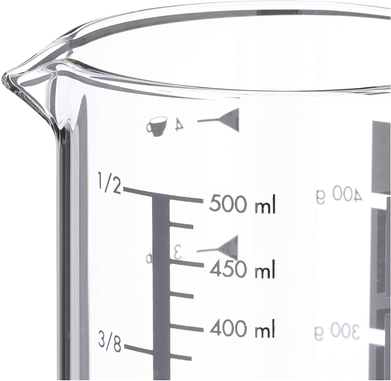 Cana gradata de masurare, sticla borosilicat, 500 ml, KUCHENPROFI - Image 3