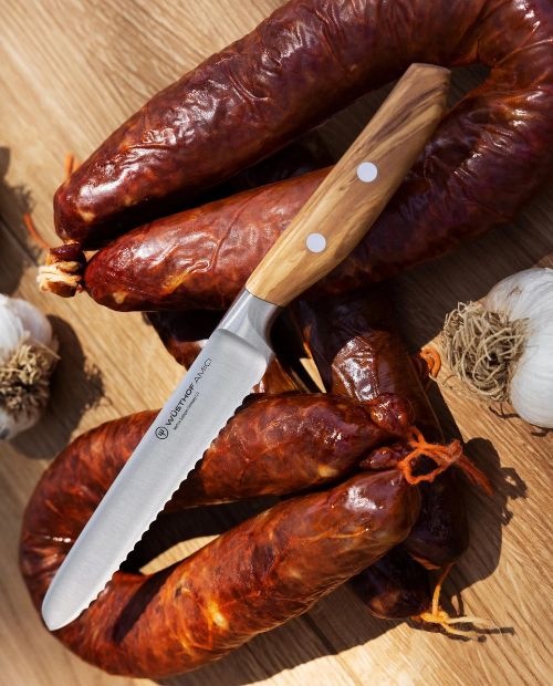 WUSTHOF Cutit utilitar zimtat, 14 cm, Amici - Image 2