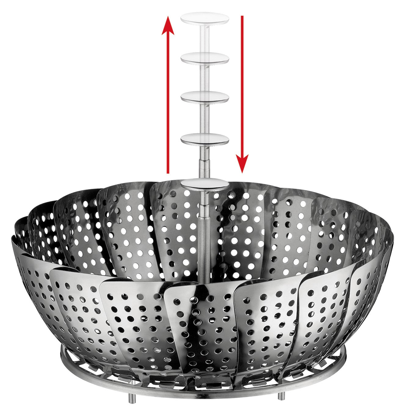 Sita pentru gatit la aburi, inox, 20 cm - KUCHENPROFI - Image 3