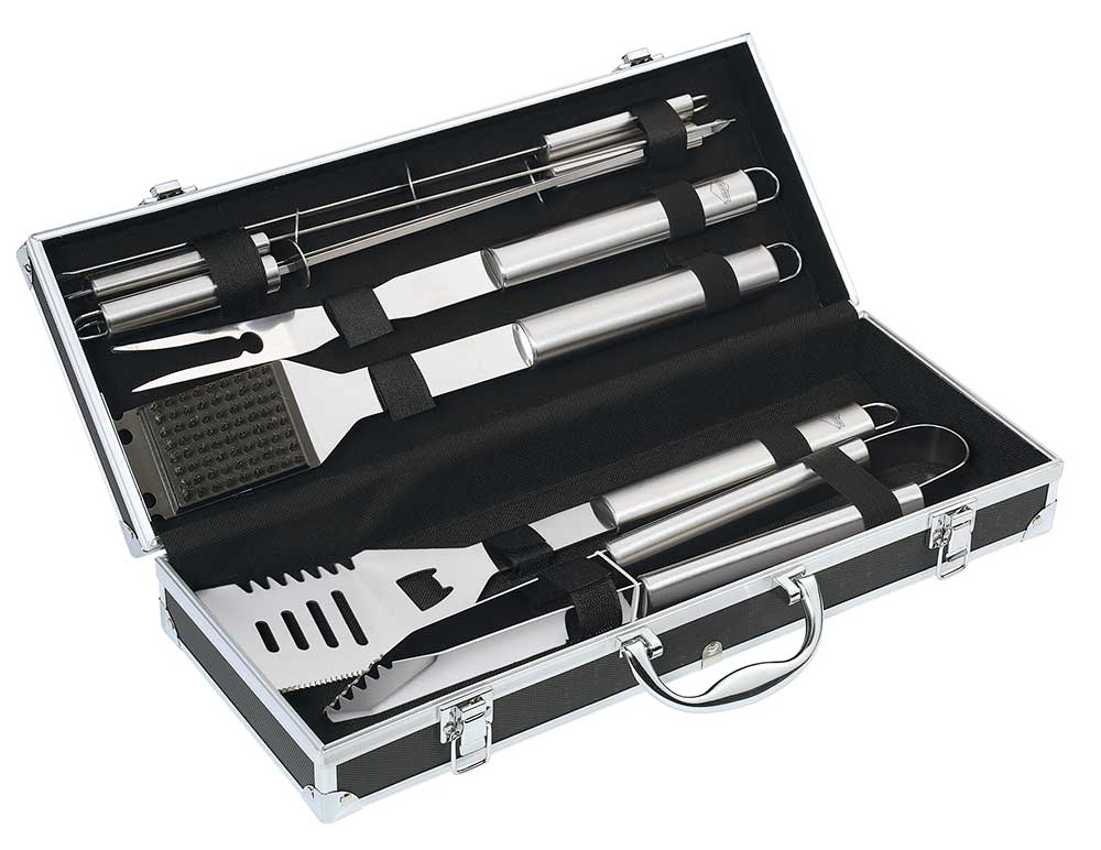 Set pentru gratar, 8 ustensile din inox, model Phoenix, colectia BBQ - KUCHENPROFI