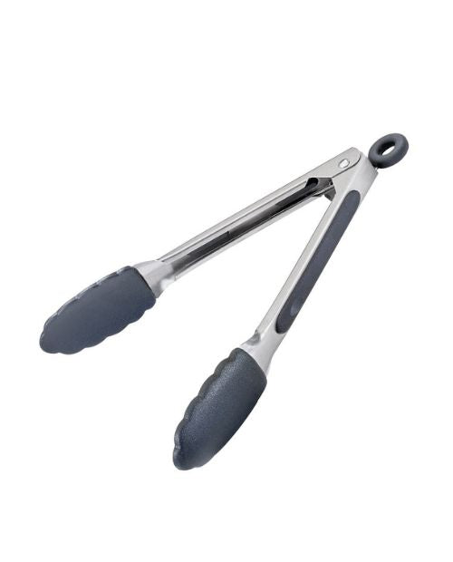 Cleste mini din otel inoxidabil si silicon, 21 cm rosu/negru - KUCHENPROFI - Image 1