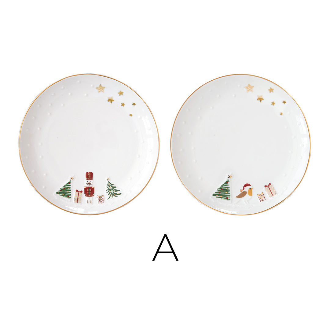 Set 2 farfurii pentru desert, 16 cm, Let it Snow - COOKSHOP SPECIALS