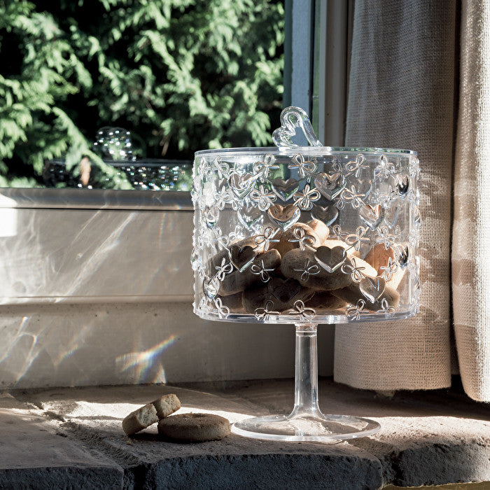 Platou cu picior, transparent, colectia Love - GUZZINI - Image 1