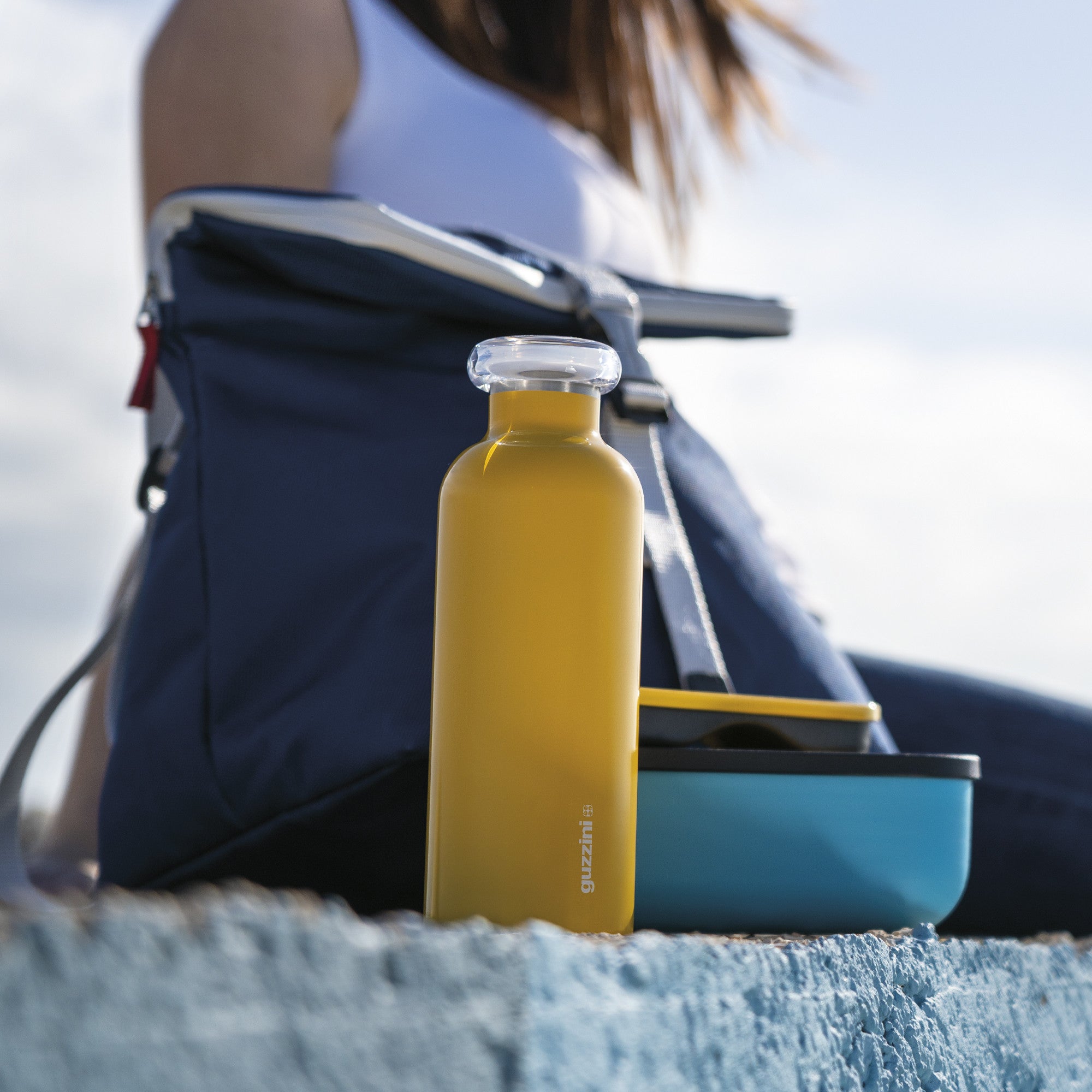 Sticla izoterma din inox, 500 ml, galben, colectia On the Go - GUZZINI - Image 1