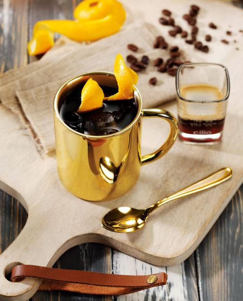 Set 6 lingurite pentru cafea, aurii, 13.5 cm, otel inoxidabil - CILIO - Image 3