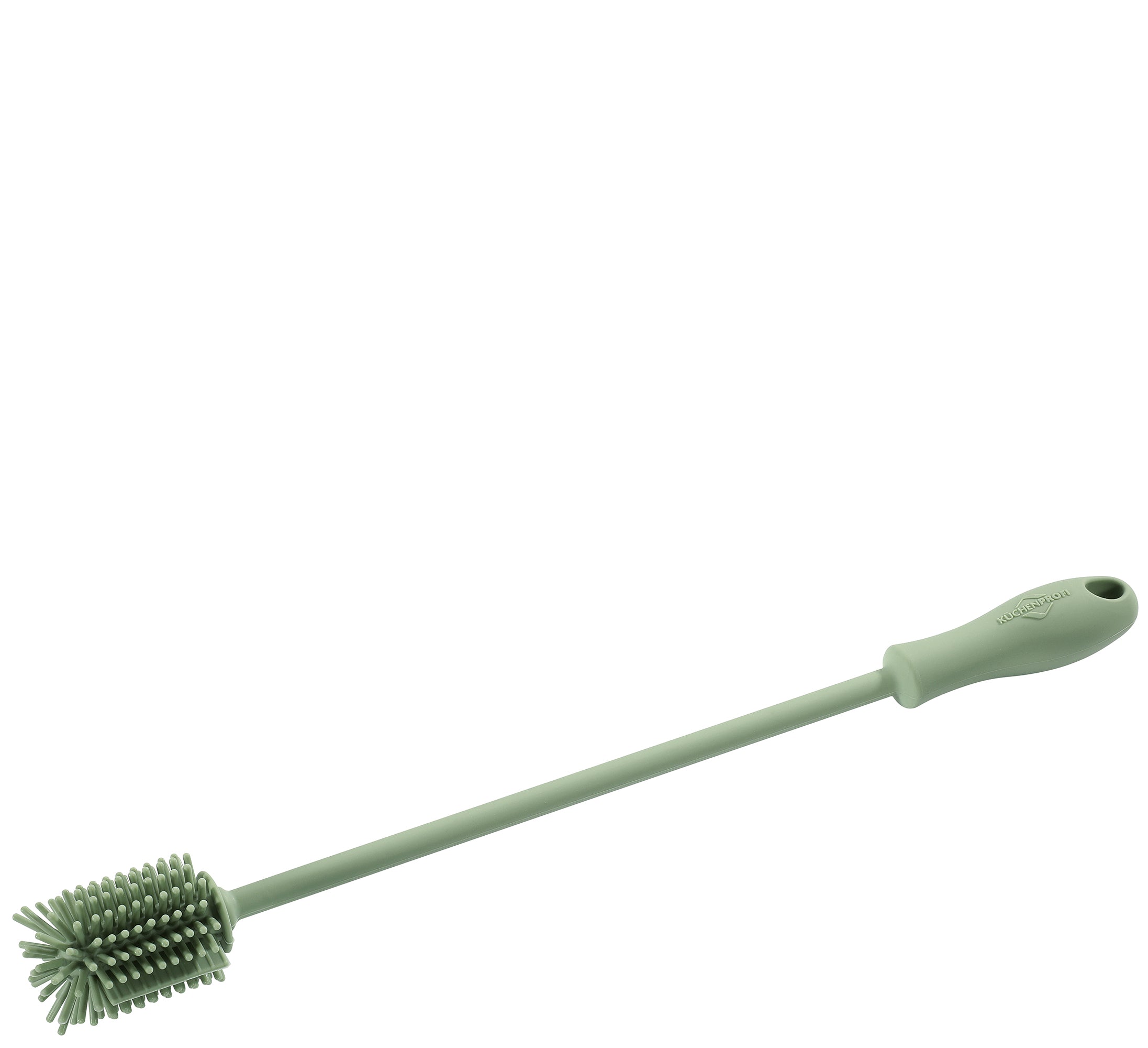 Perie curatare sticle, silicon, 31 cm, verde - KUCHENPROFI