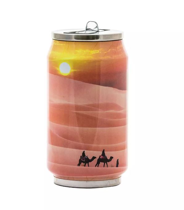 Cutie izoterma cu pai, 280ml, model Sahara - YOKO DESIGN