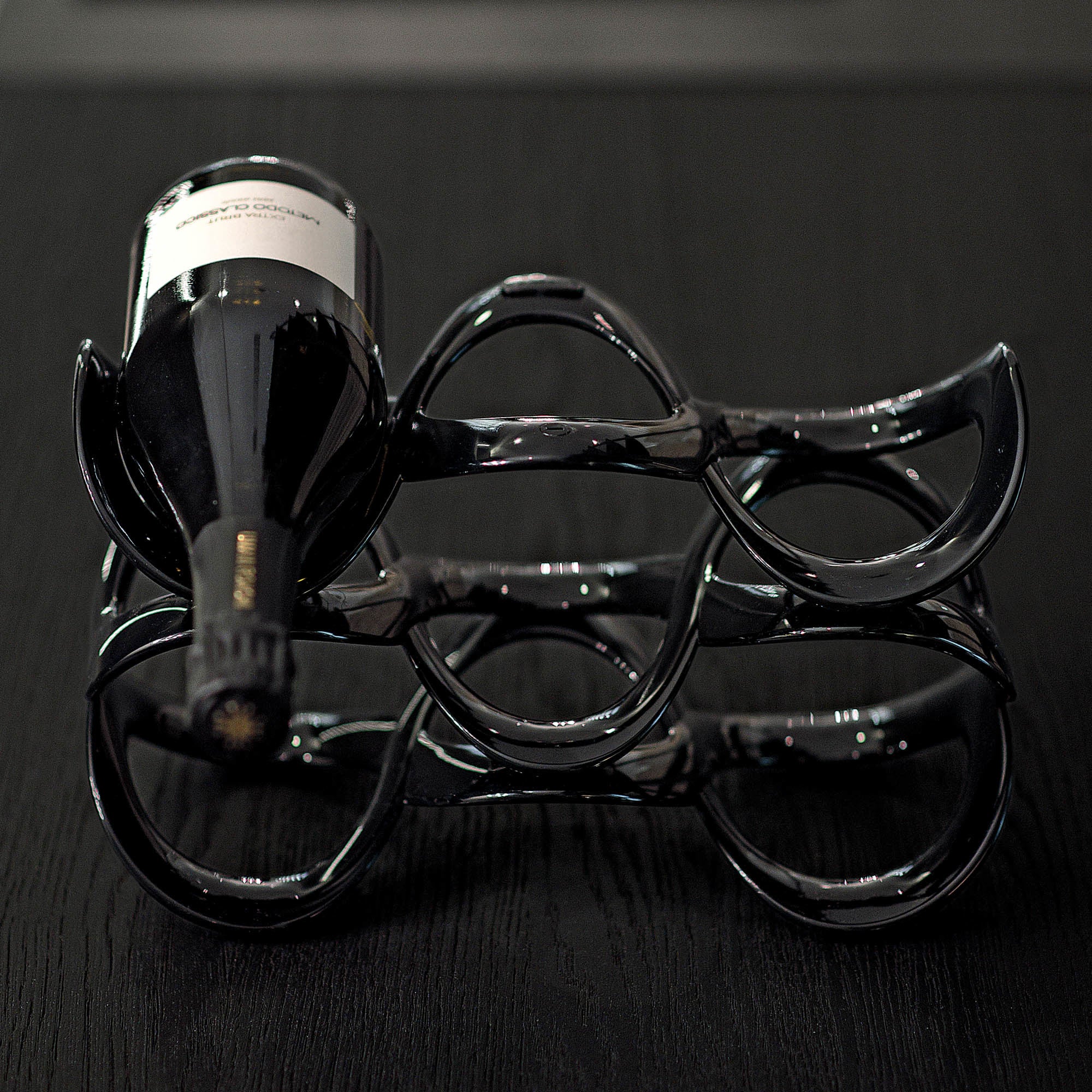 Suport negru pentru sticle, acril, colectia Icons - GUZZINI - Image 2