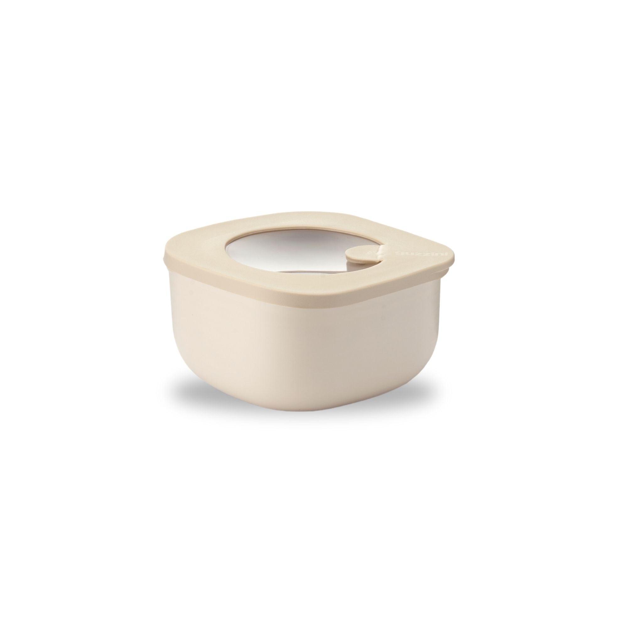 Cutie cu capac pentru depozitare, patrat, 450ml, bej, Store&More Bio – GUZZINI