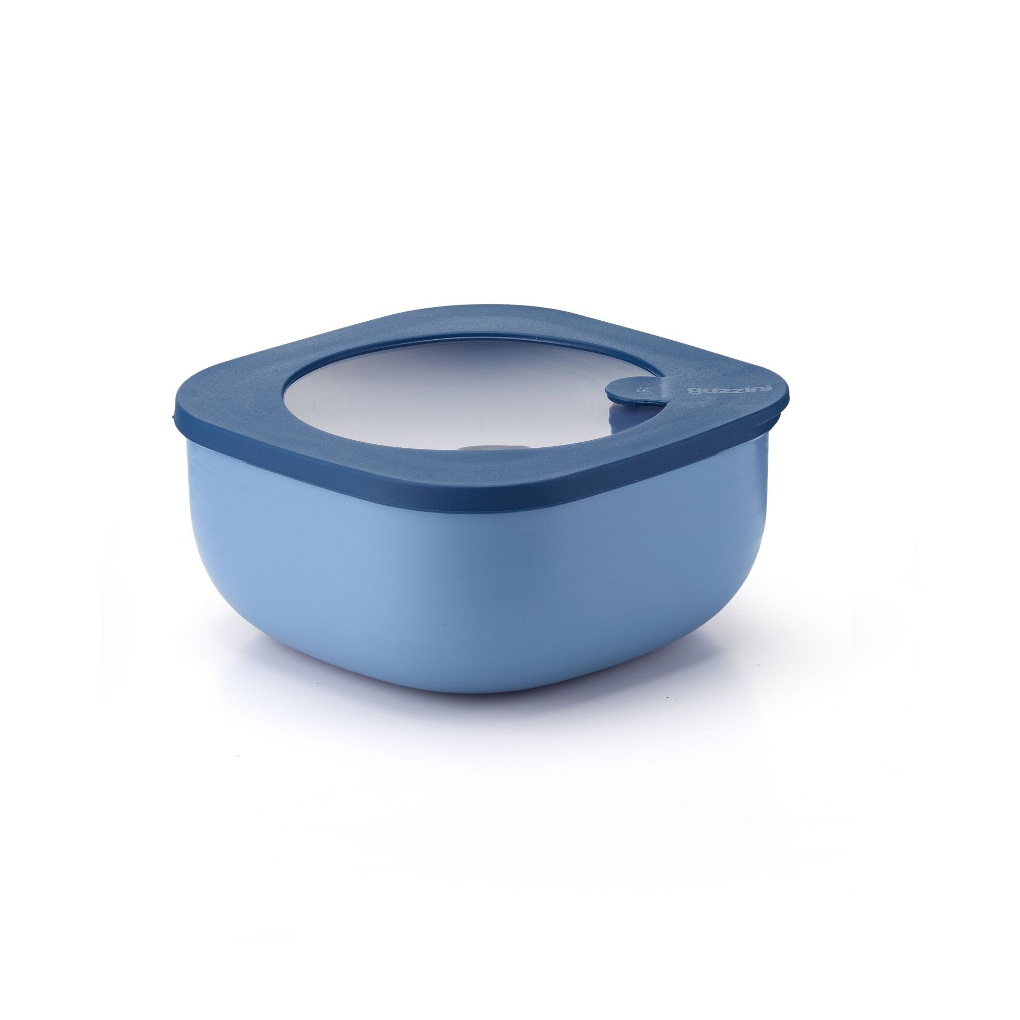 Cutie cu capac pentru depozitare, patrat, 975 ml, albastru, Store&More Bio – GUZZINI