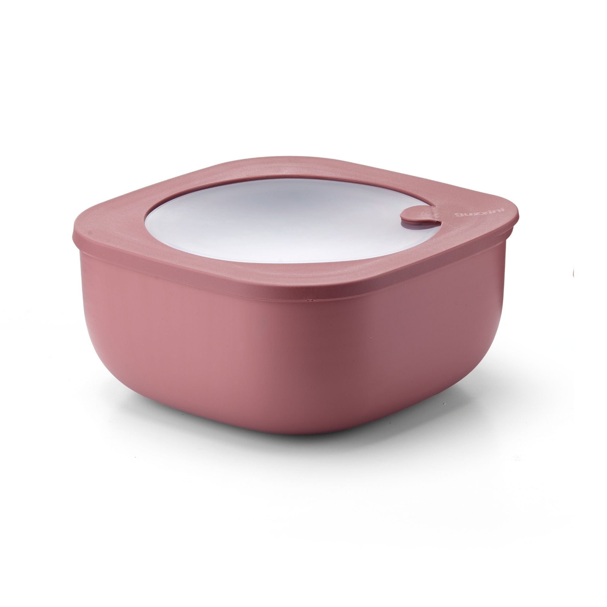 Cutie cu capac pentru depozitare, patrat, 1900ml, visiniu, Store&More Bio – GUZZINI