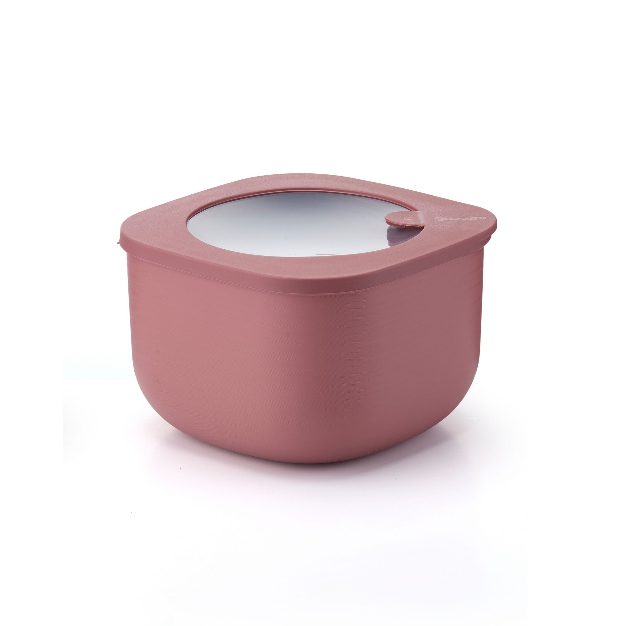 Cutie cu capac pentru depozitare, patrat, 1550 ml, visiniu, Store&More Bio – GUZZINI