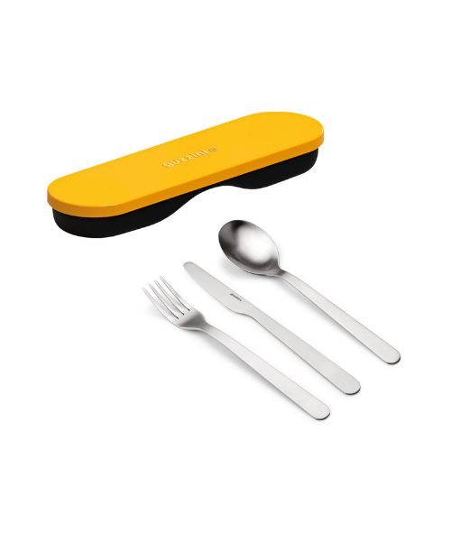 Set de tacamuri cu cutie, galben, colectia Store and Go - GUZZINI