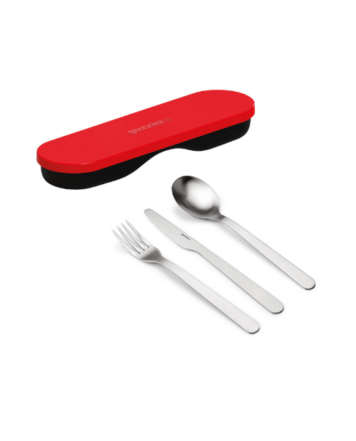 Set de tacamuri cu cutie, rosu, colectia Store and Go - GUZZINI