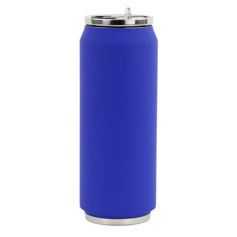 Cutie izoterma cu pai, 500 ml, model Navy, colectia Soft touch - YOKO DESIGN