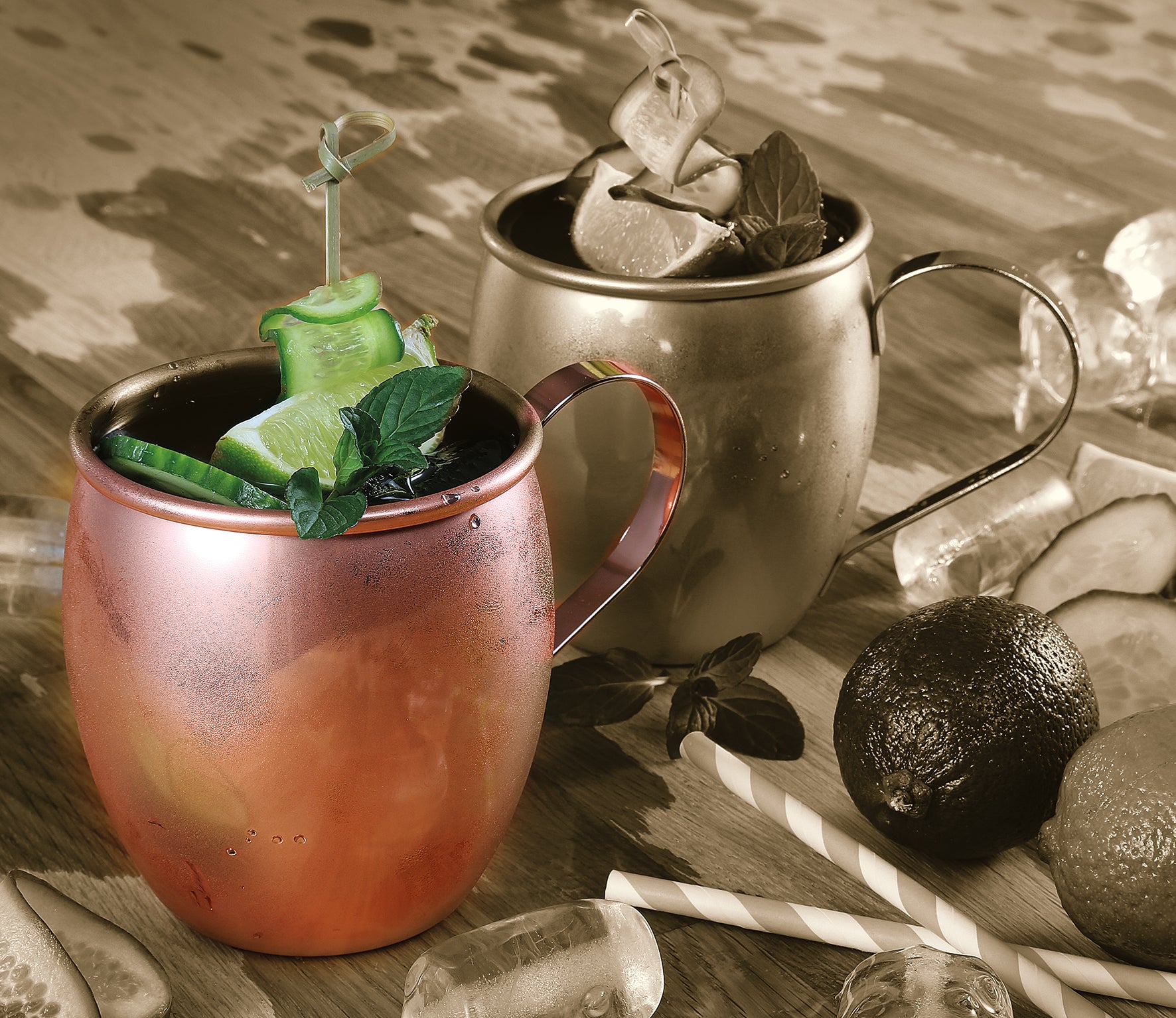 Cana din inox placat cu cupru, 500 ml, colectia Moscow - CILIO - Image 2