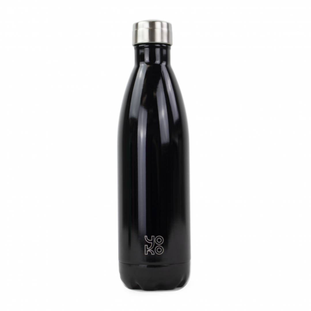 Sticla izoterma, 750 ml, negru - YOKO DESIGN