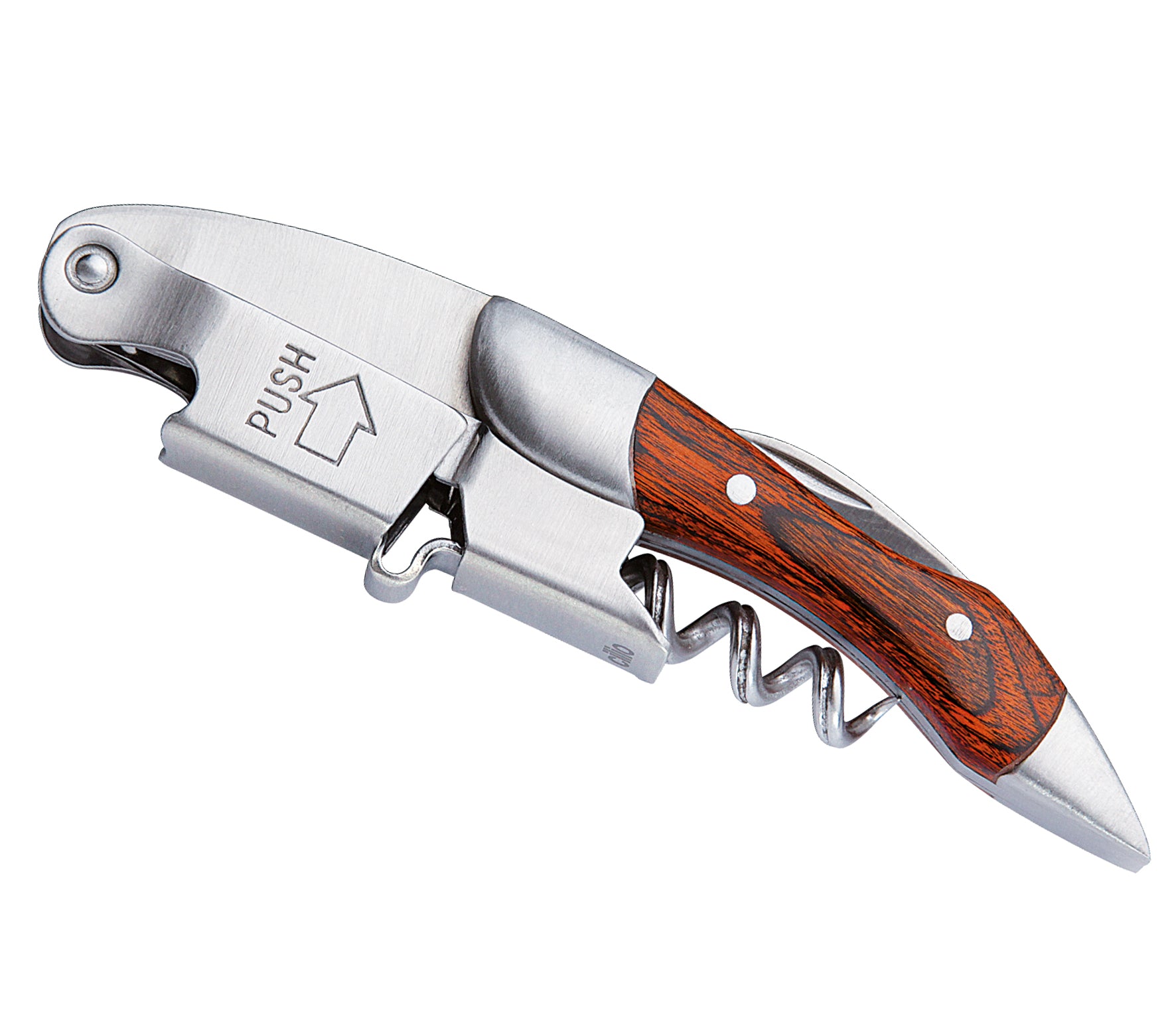 Tirbuson cu 2 pozitii, inox, model Legno - CILIO