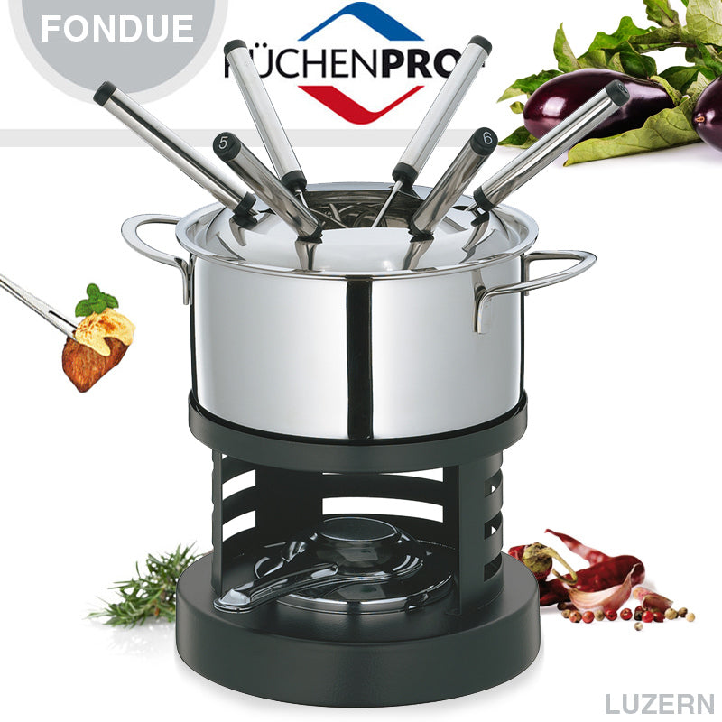 Set fondue, 1.6 litri, 6 furculite, model Luzern - KUCHENPROFI - Image 1
