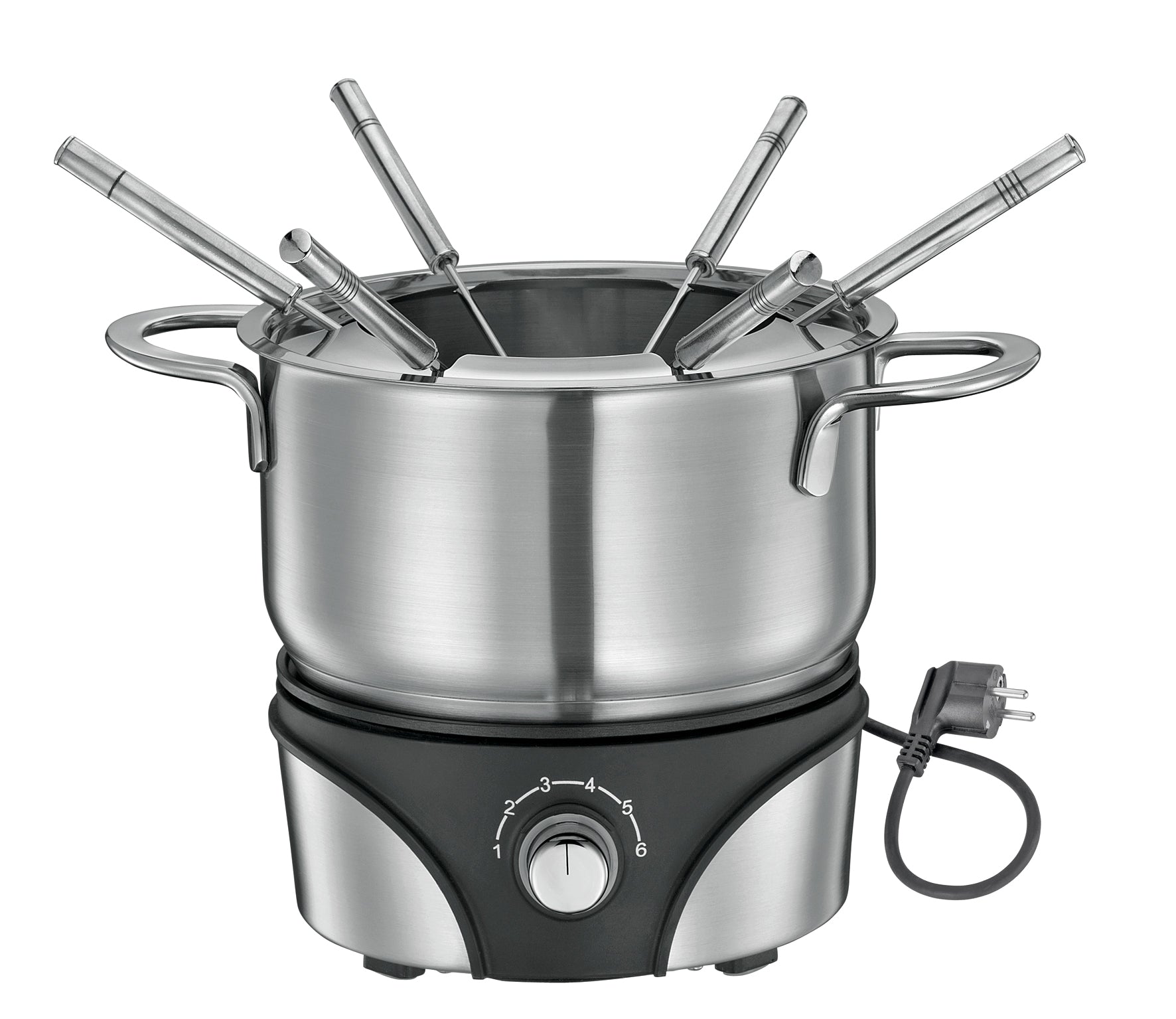 Set fondue electric, 1.5 litri, 6 furculite, model Geneva - KUCHENPROFI